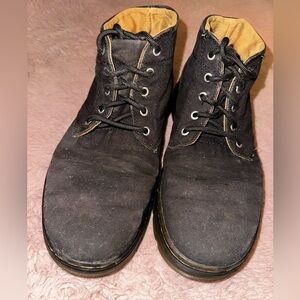 Dr. Martens Bonny Black Canvas Lace Up Chukka Boots Men’s 10 punk goth grunge